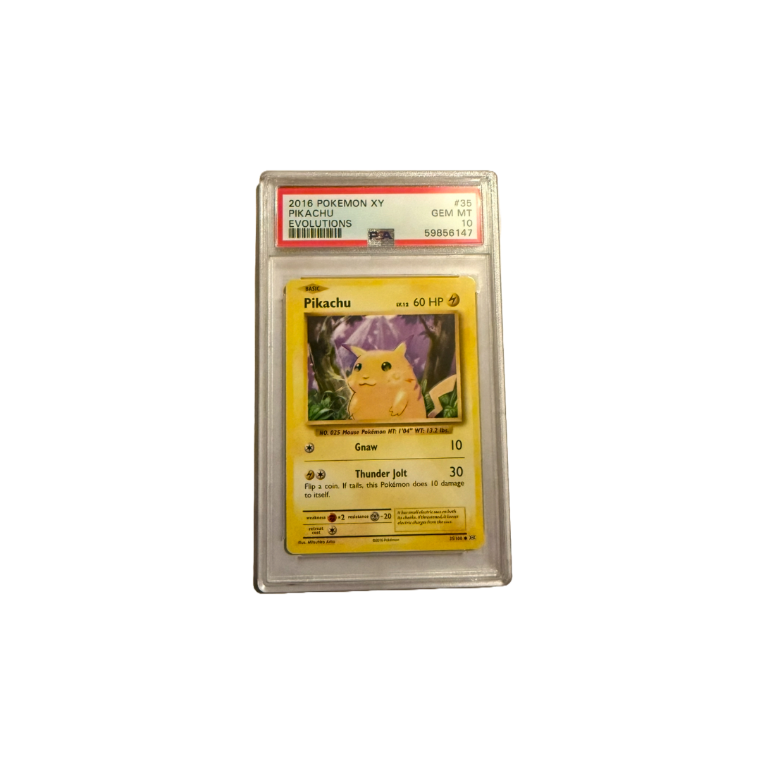 PSA 10 – 2016 Pokémon XY Pikachu Evolutions Pokémon Card